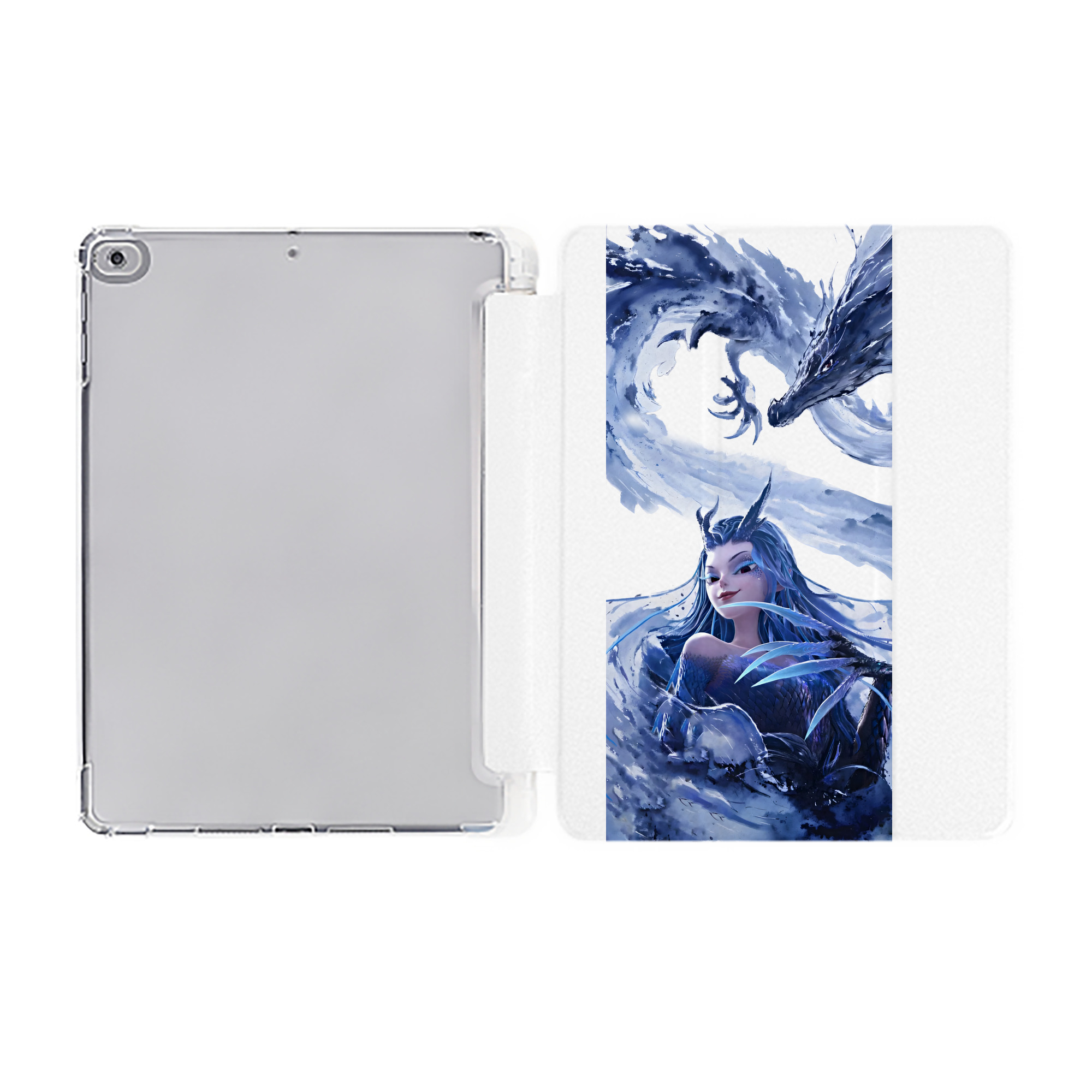 （画像用） Ne Zha 2 ナタ 魔童の大暴れ IPad ケース ペン収納付き 三つ折りスタンド PUレザー×シリコン 対応機種9.5/10.5/10.9インチ